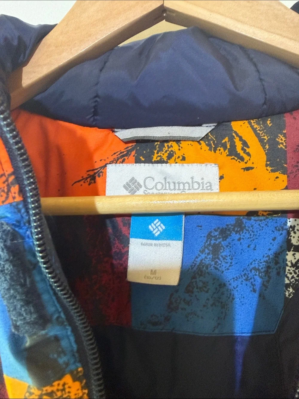 Columbia Boys Lightning Lift Hoodie waterproof Jacket zip up warm size M (10-12)